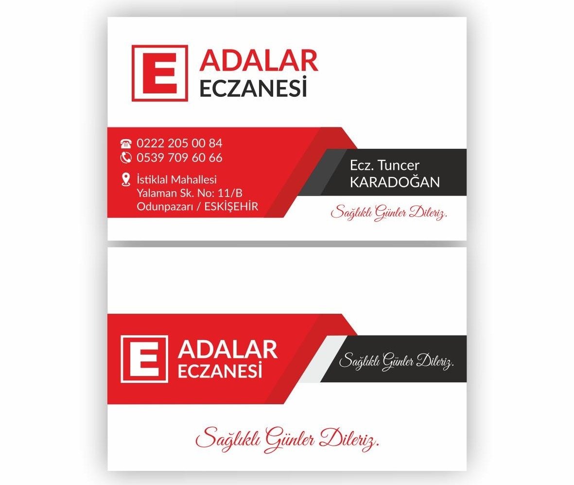 Eskişehir Kartvizit (Çift yön Kartvizit)